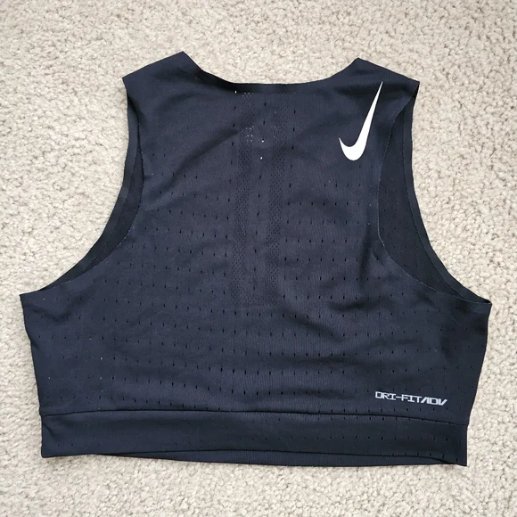 Nike Dri-fit set high rise leggings cropped tank top black white size medium - Picture 7 of 7